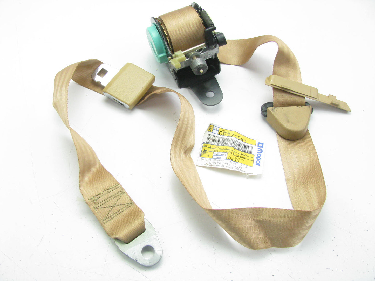 NOS - OEM F771EK1 Front Left Seat Belt Retractor For 1987-1988 Dodge Caravan