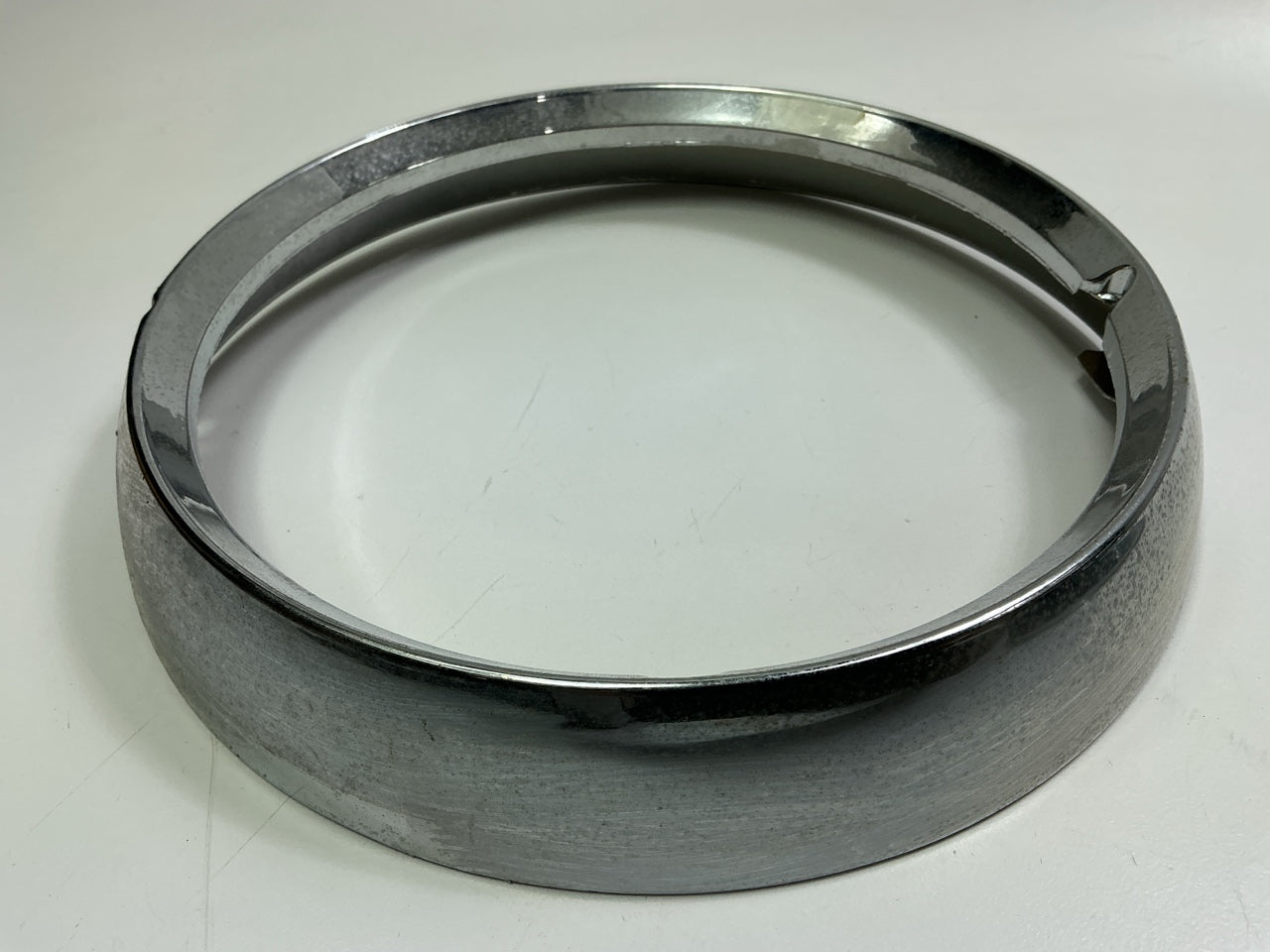 (2) NOS OEM Mopar J5460087 Headlight Trim Ring Chrome Bezel For Jeep CJ CJ6 CJ7