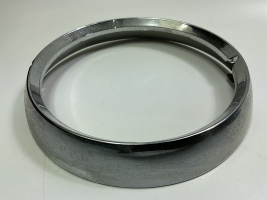 (2) NOS OEM Mopar J5460087 Headlight Trim Ring Chrome Bezel For Jeep CJ CJ6 CJ7