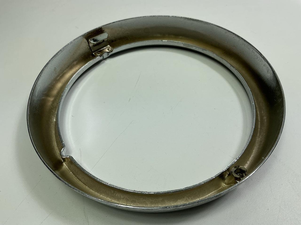 (2) NOS OEM Mopar J5460087 Headlight Trim Ring Chrome Bezel For Jeep CJ CJ6 CJ7