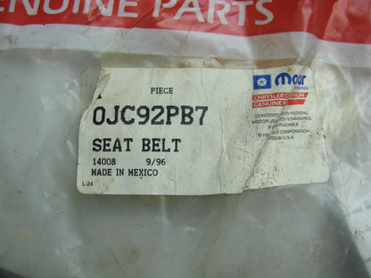 NOS - OEM JC92PB7 Seat Belt For 1993-1995 Chrysler Town & Country 2nd Rear Seat