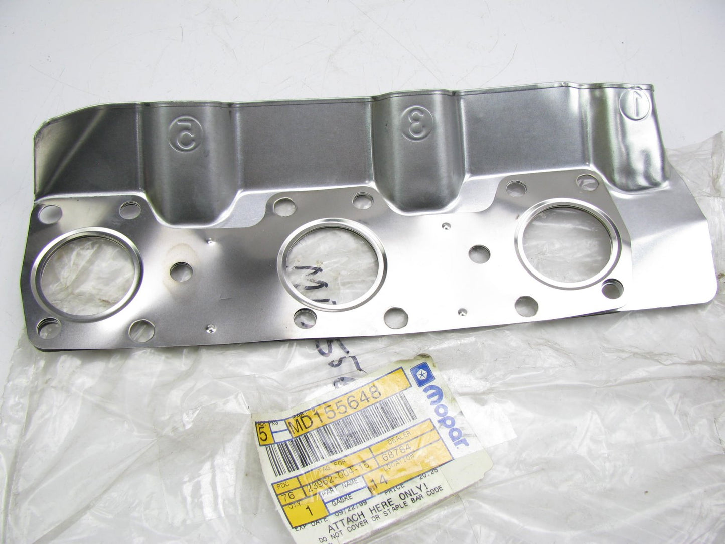 NEW OEM MD155648 LEFT BANK Exhaust Manifold Gasket For 1987-00 Chrysler 3.0L V6