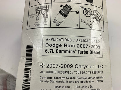 Mopar MO633 68061633AA Diesel Fuel Filter Canister For 2007-09 Ram 6.7L Cummins