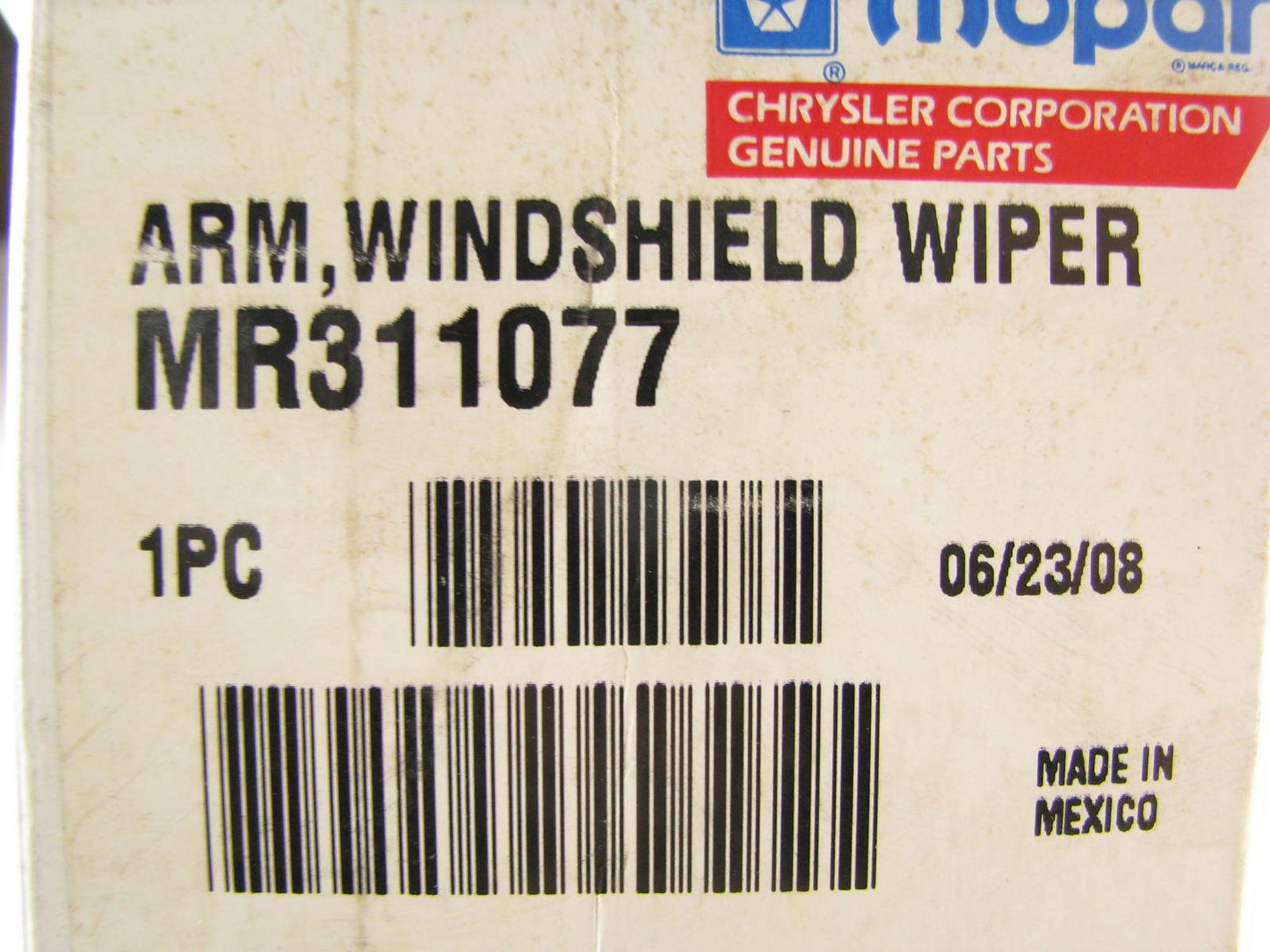 NEW - OEM MR311077 Windshield Wiper Arm - Front Right