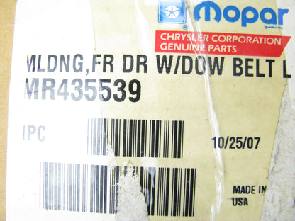 NEW - OEM MR435539 Left Door Reveal Molding For 2001-2005 Chrysler Sebring
