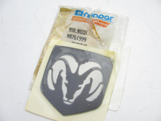 NOS From Bumper For Ram Head Nameplate Badge MR761999 For 97-99 Avenger