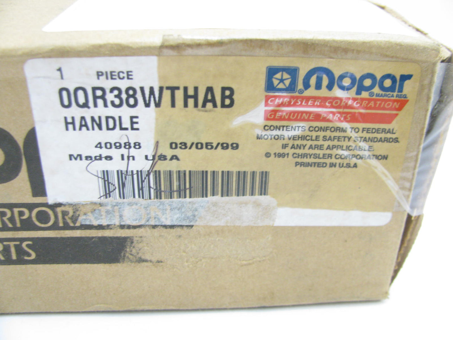 NEW OEM Mopar QR38WTHAB Front Right Outside Door Handle For 2000 Grand Cherokee