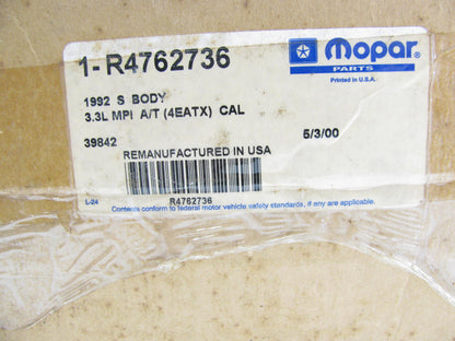 REMAN - OEM For Mopar R4762736 Engine Control Module ECM ECU