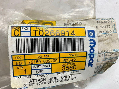 NOS OEM Mopar T0266914 Water Pump Tube For 1990-1991 Dodge Monaco