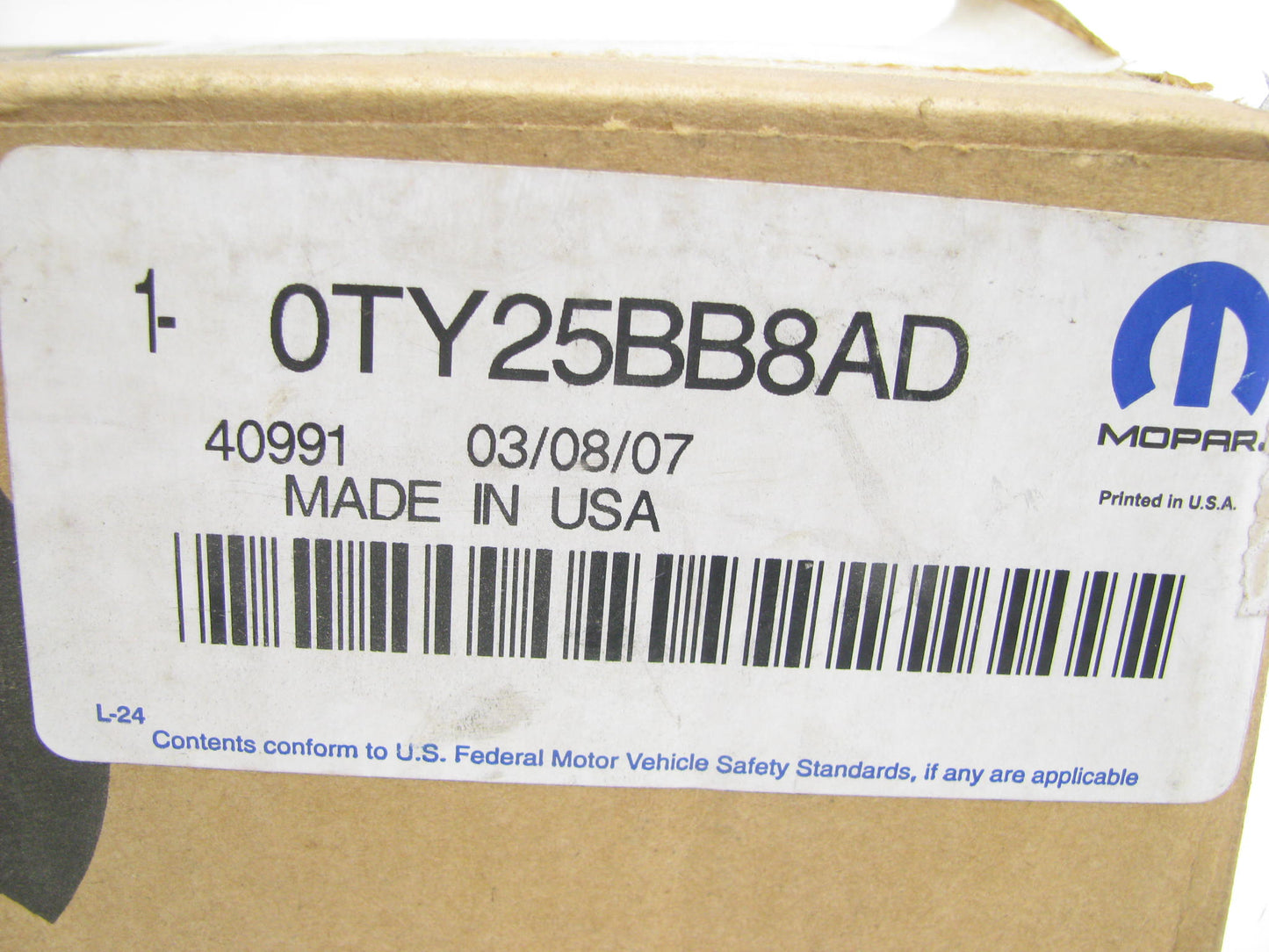 NEW - OEM Mopar TY25BB8AD Rear Left Outer Door Handle For 2004-2005 Pacifica