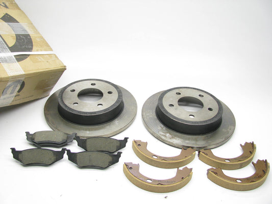 NEW - OEM Mopar VRLH3762AB Rear Brake Rotors, Pads & Parking Brake Shoes Kit