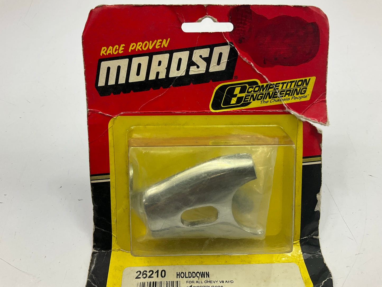 MOROSO 26210 Chrome Chevrolet Distributor Hold Down Clamp For HEI BBC And SBC