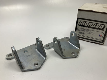 Moroso 62500 Short 2-1/8'' Tall Solid Steel Motor Mounts - Small Block Chevy SBC