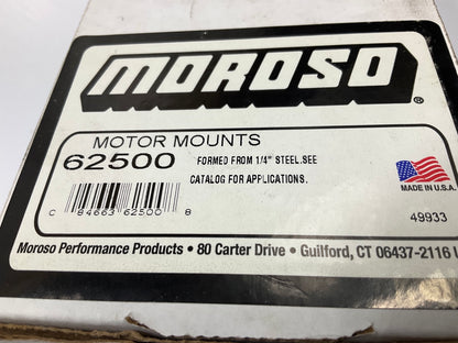Moroso 62500 Short 2-1/8'' Tall Solid Steel Motor Mounts - Small Block Chevy SBC