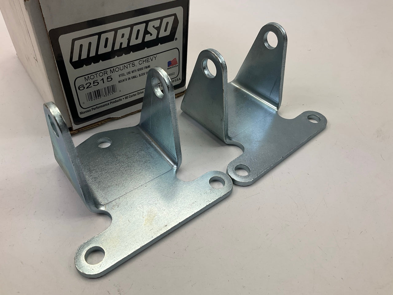 Moroso 62515 Type2 Engine Motor Mount Set, Solid, Chevy 262-400 SBC, 396-454 BBC