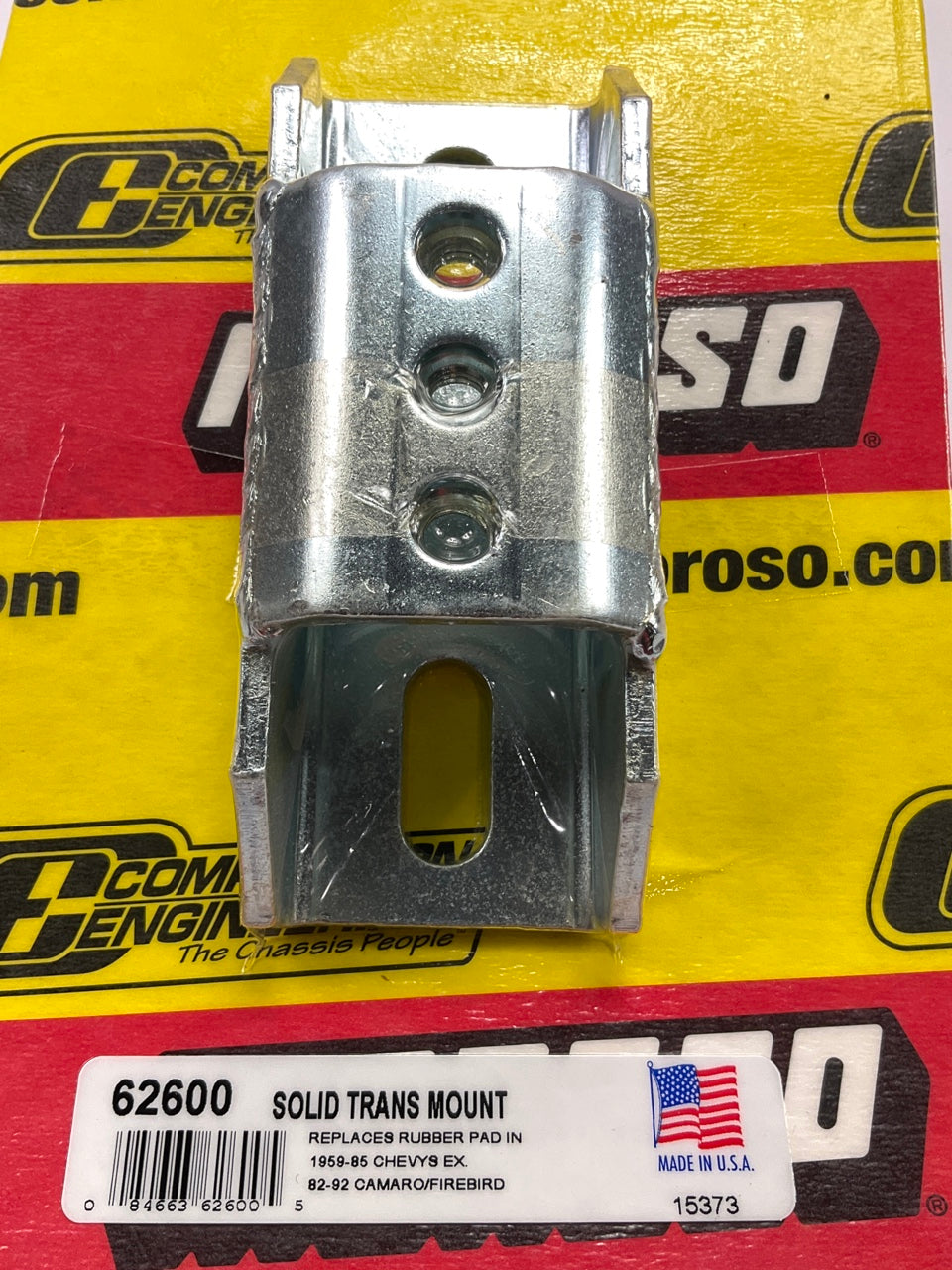 Moroso 62600 Transmission Solid Steel Trans Mount Chevy PG / TH350 / TH400