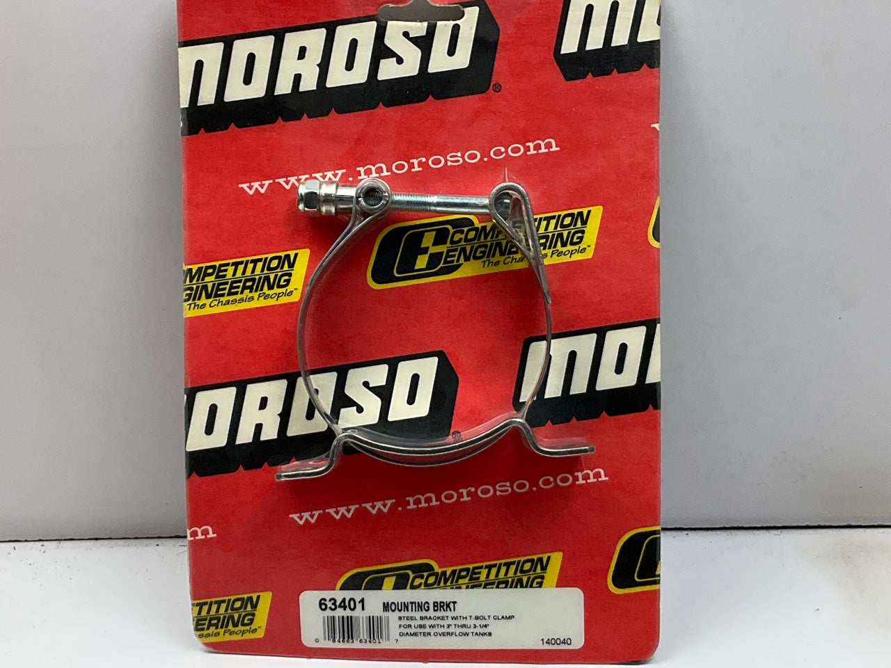 Moroso 63401 Universal Tank Mounting Bracket, Overflow Tank, 3'' To 3.25''