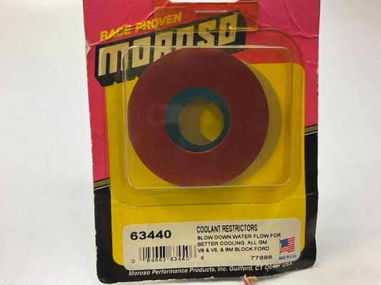 Moroso 63440 Water Outlet Restrictor Kit .625'', .750'', 1'' For Chevy, Ford V8