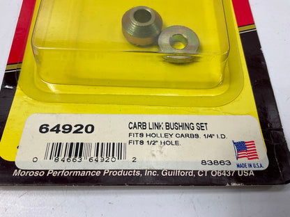 Moroso 64920 Holley Carburetor Linkage Bushing Kit For 1/2'' Hole, 1/4'' ID