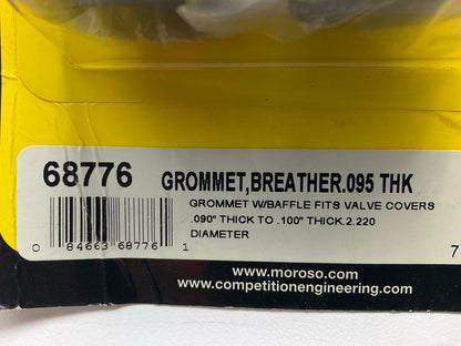 Moroso 68776 Valve Cover Breather Grommets W/ Integrated Baffle, 0.090''-0.100''
