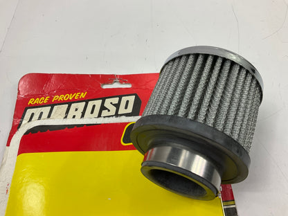 Moroso 68815 Clamp-on Breather, Open Element, For 1 3/8'' Tube, Black/Chrome