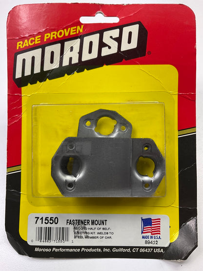 Moroso 71550  Quick Fastener Brackets; Natural Steel Weld Plate 5/16''