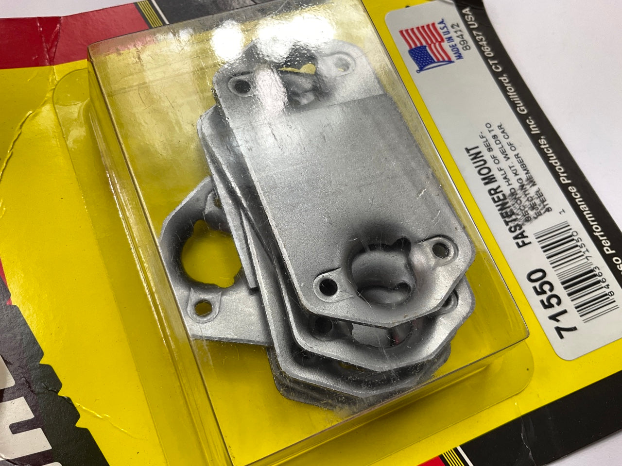 Moroso 71550  Quick Fastener Brackets; Natural Steel Weld Plate 5/16''