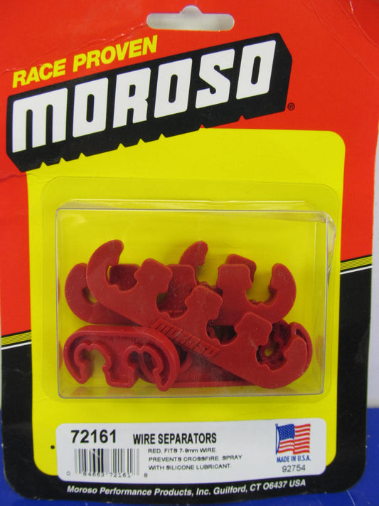 Moroso 72161 7-9mm Ignition Spark Plug Wire Separator Kit RED - SBC BBC SBF BBF