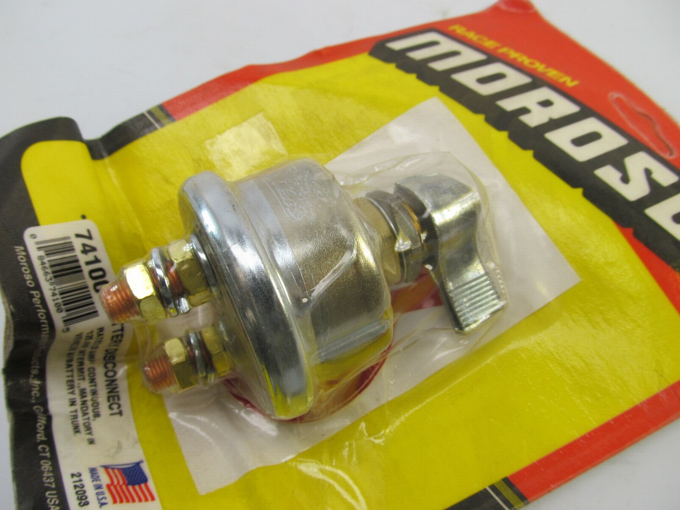 Moroso 74100 Battery Disconnect Switch Rotary 20 Continuous Amps Rating
