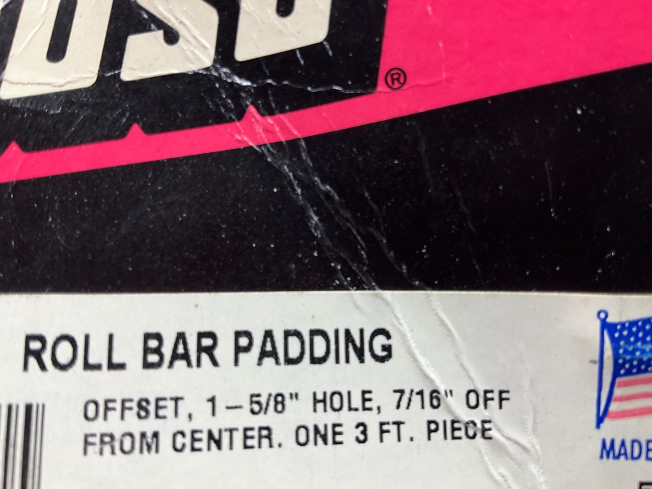 Moroso 80941 3'' O.D. Roll Bar Padding, Red, 3 Feet Length, 1-5/8'' Inside Diam.