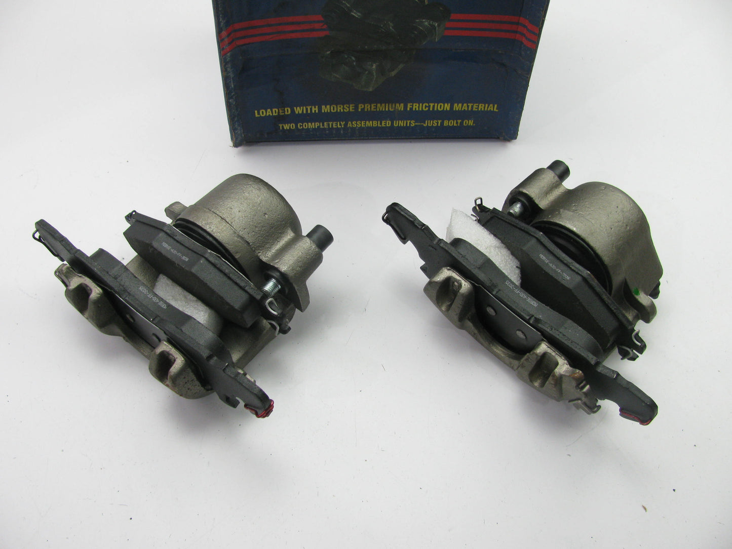 REMAN. Morse C421516 Front Brake Caliper Set W/ Pads For 1984-1990 Dodge Caravan