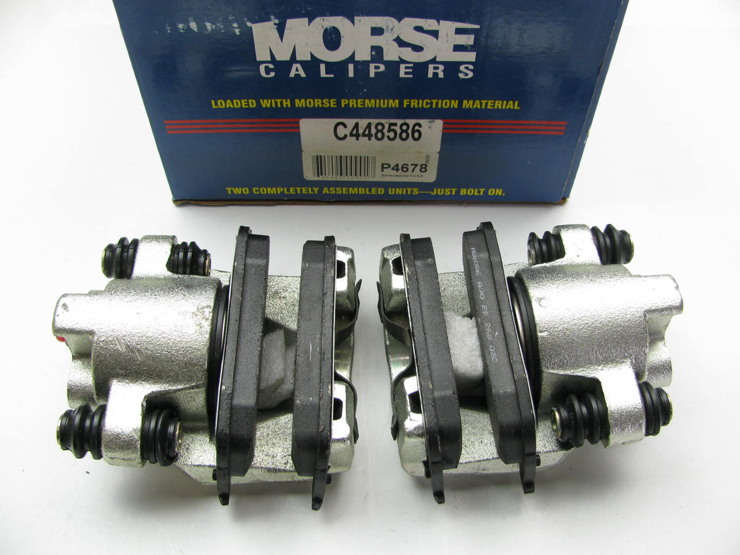 REMANUFACTURED Rear Brake Caliper Set - Loaded W/ Brake Pads - Morse C448586