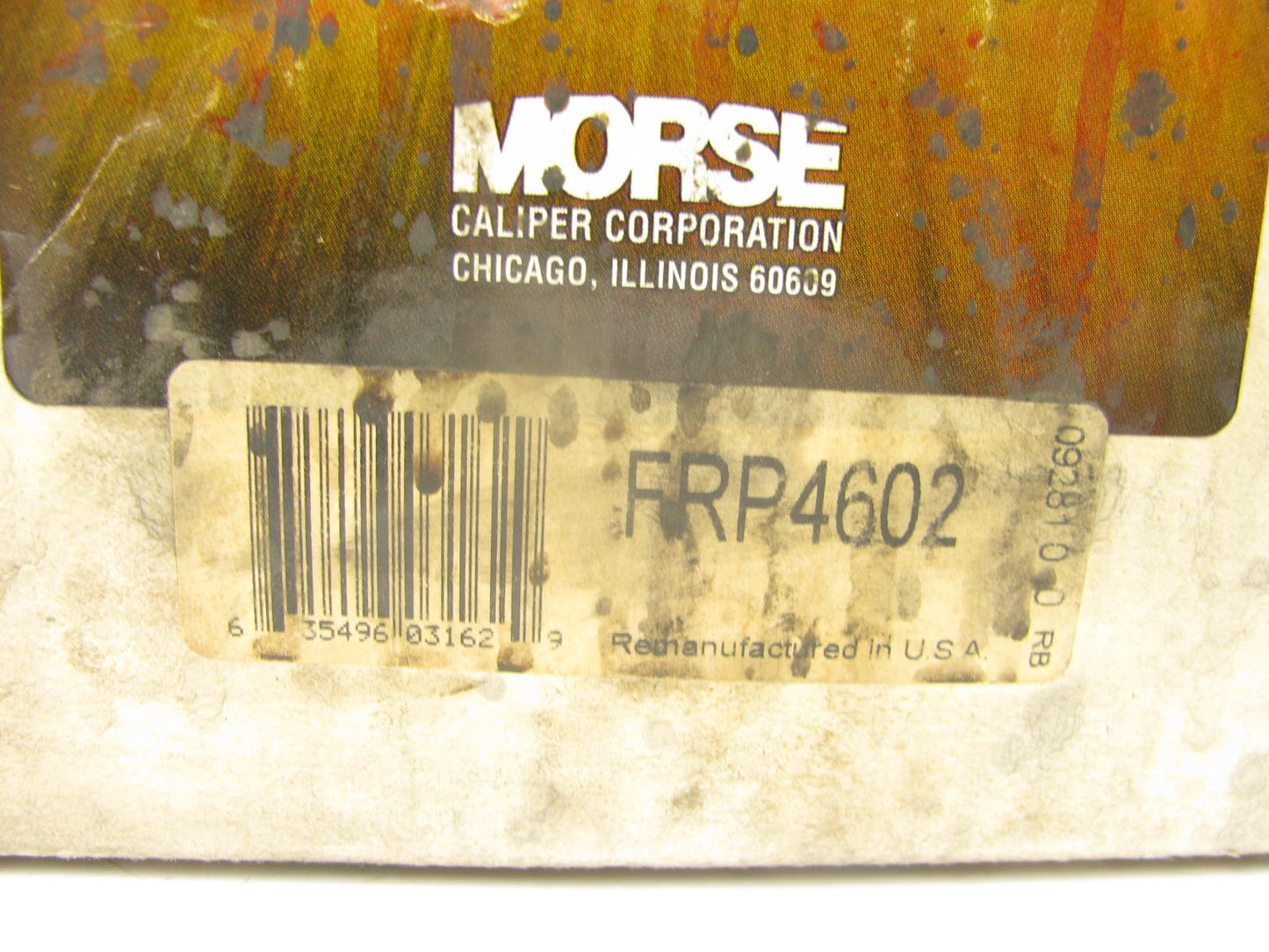 REMAN. Morse FRP4602R Front Right Brake Caliper