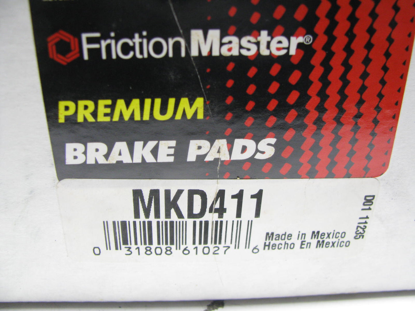 Morse MKD411 Front Disc Brake Pads - Semi-Metallic