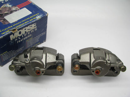 DAMAGED BLEEDER SCREW Reman. Morse P1182 Front Brake Caliper Set With Brake Pads