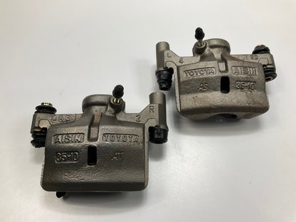 REMAN. Morse P1202 REAR Disc Brake Caliper Set W/ Brake Pads - MISSING BRACKET