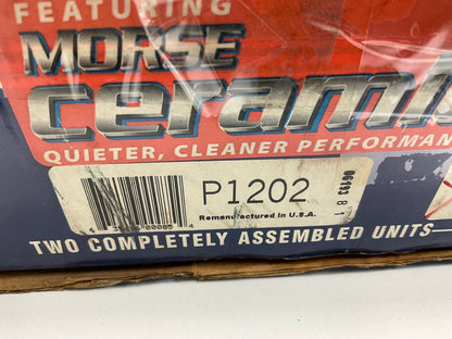 REMAN. Morse P1202 REAR Disc Brake Caliper Set W/ Brake Pads - MISSING BRACKET