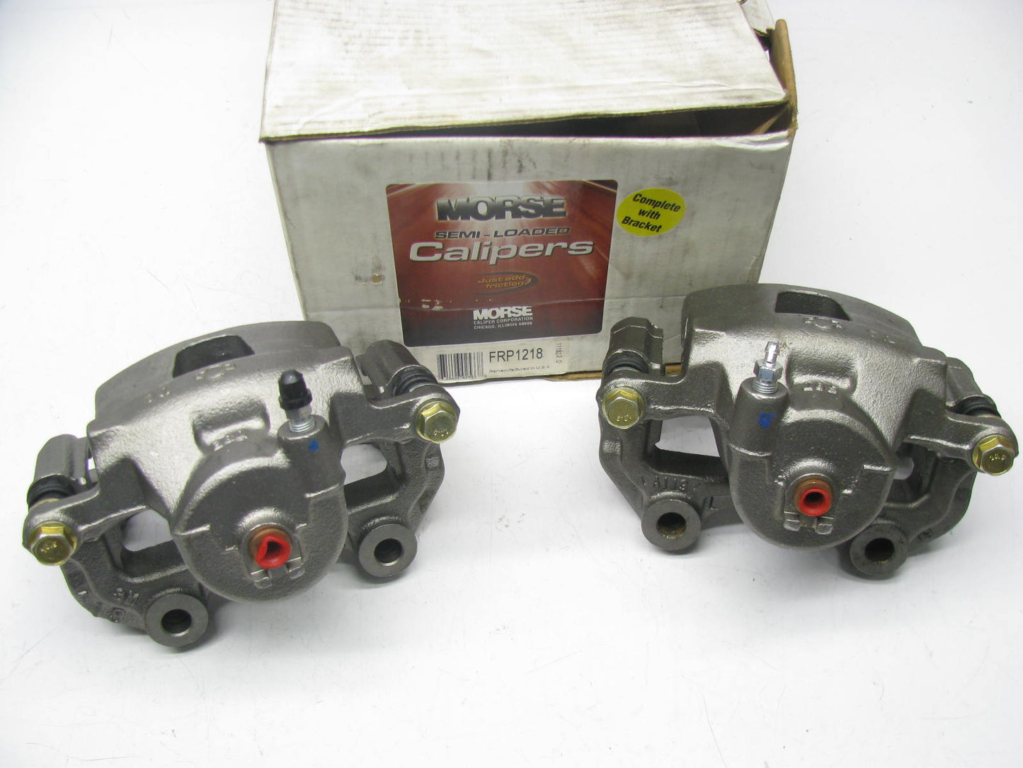 Reman. Morse P1218 Front Disc Brake Caliper Set With Pads