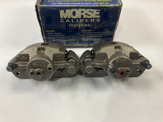 MISSING ONE BLEEDER SCREW - Reman. Morse P1594 FRONT Brake Caliper Set W/ Pads