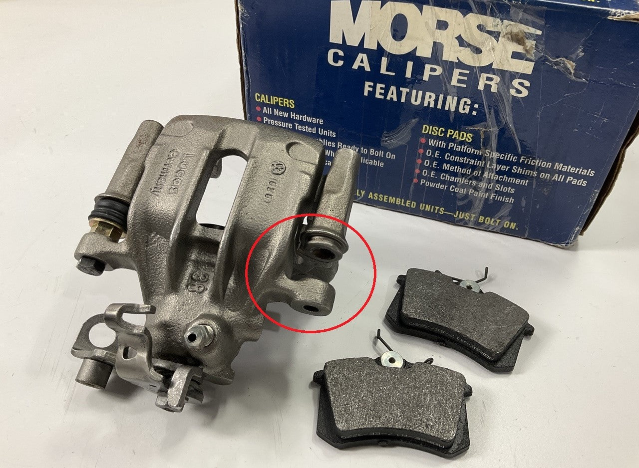 REMAN. Morse P1714-L Rear Left Brake Caliper - Missing Caliper Bolt