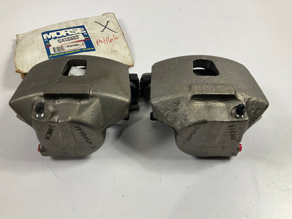 REMAN. Morse P4166 Front Brake Caliper Set Loaded With Brake Pads