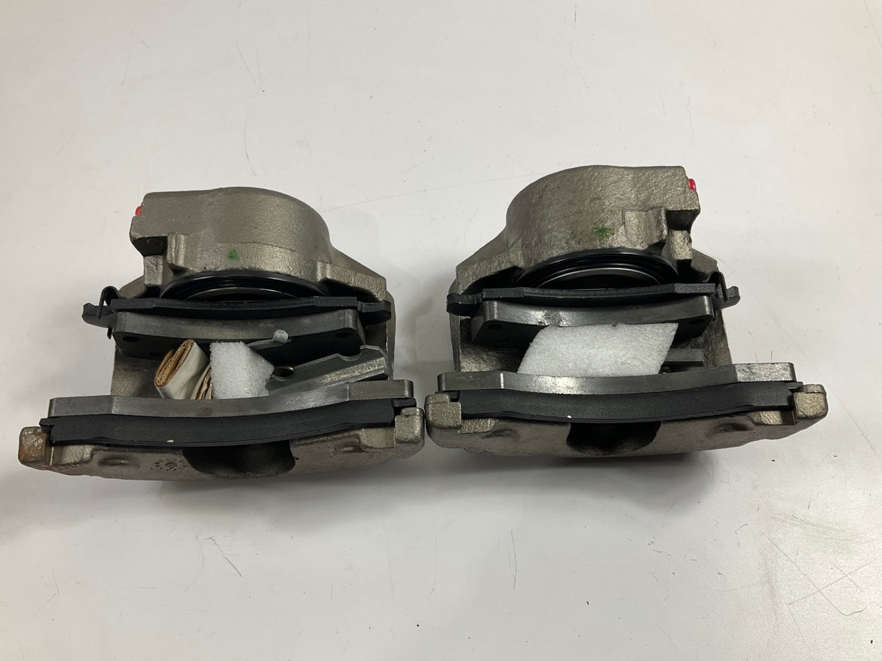 REMAN. Morse P4166 Front Brake Caliper Set Loaded With Brake Pads