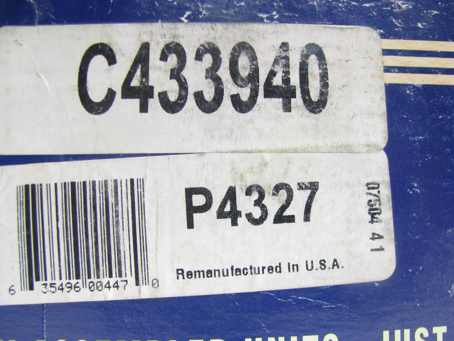 Morse P4327-R Remanufactured Disc Brake Caliper - Rear Right