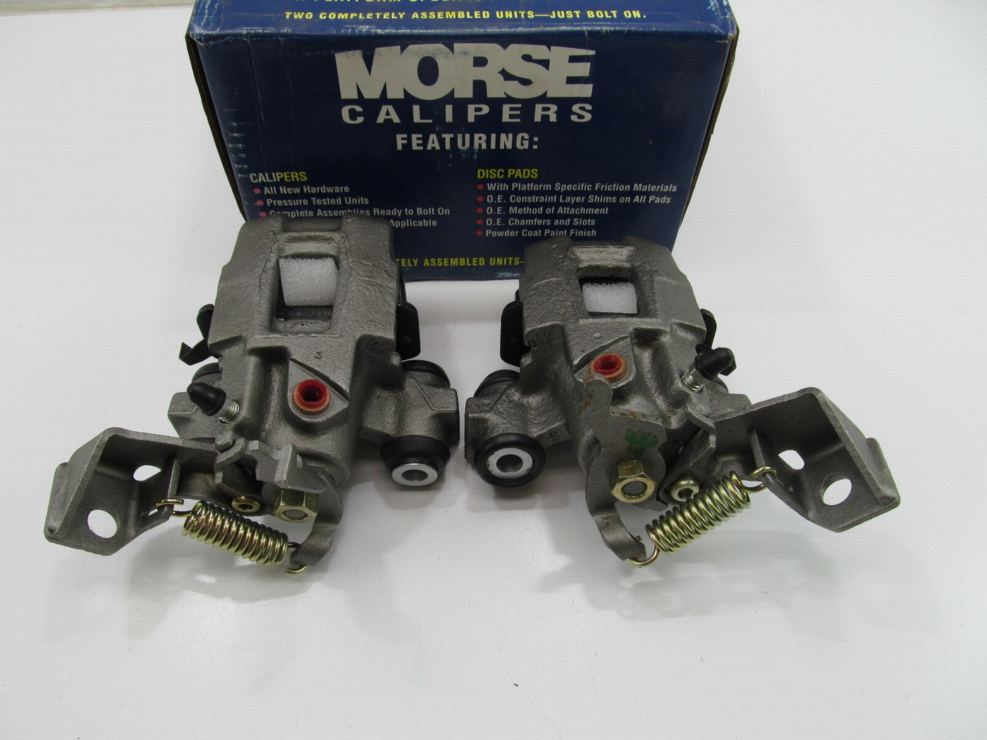 Remanufactured Morse P4327 REAR Brake Caliper Set - Loaded With Brake Pads