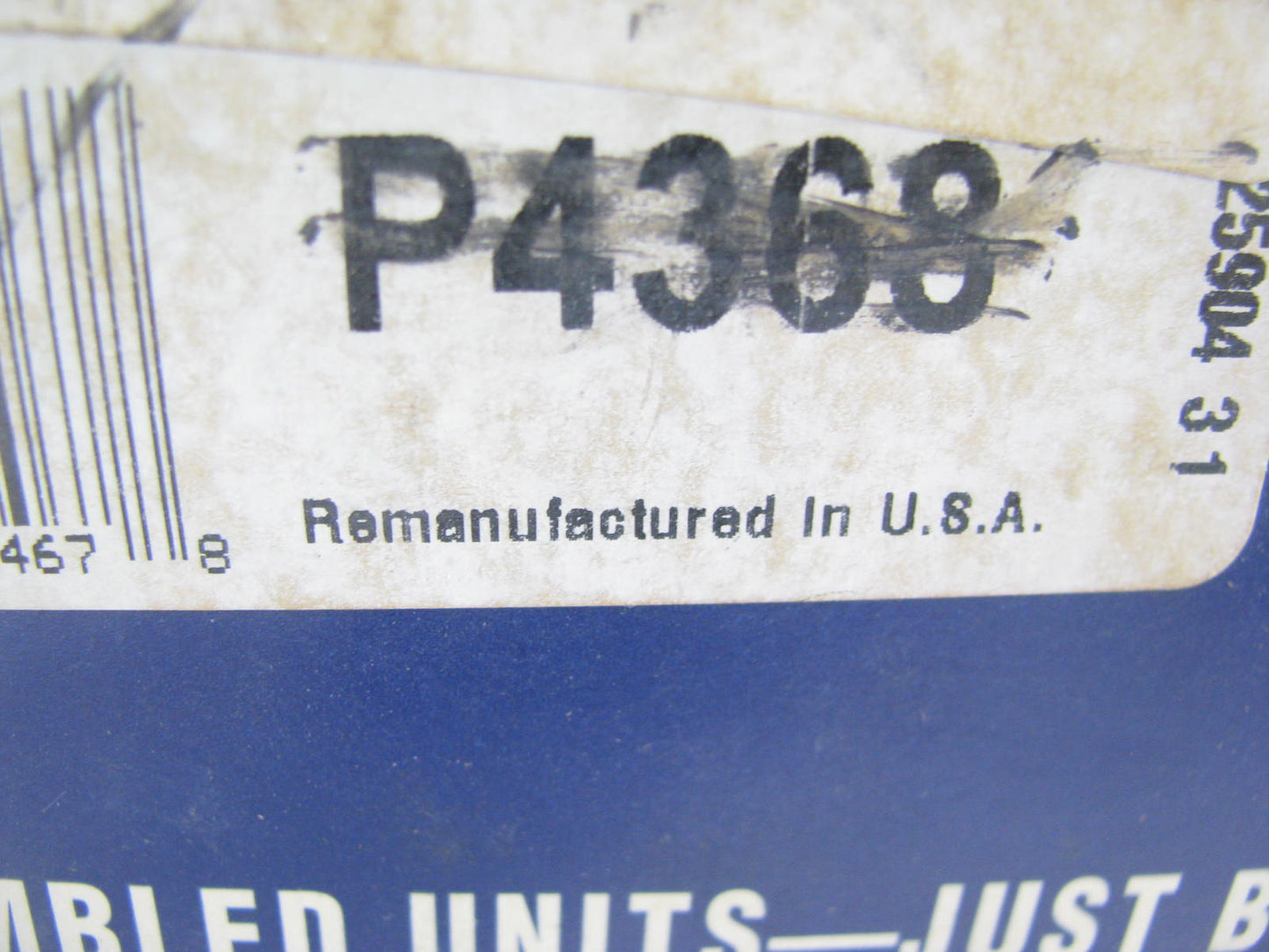 REMAN. Morse P4368 REAR Brake Caliper Set W/ Brake Pads