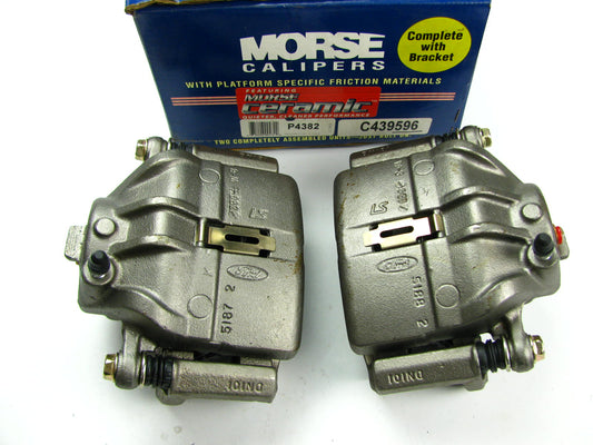 Remanufactured Morse P4382 Front Disc Brake Caliper Set - Loaded With Brake Pads