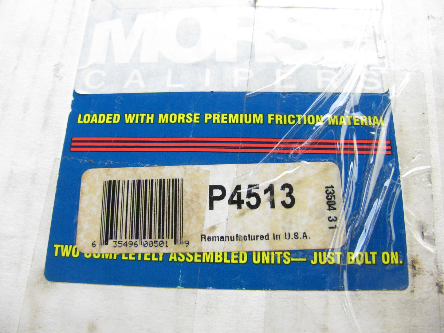 REMAN. Morse P4513 Front Brake Caliper Set WITHOUT PADS 92-94 E250 E350 2WD Van