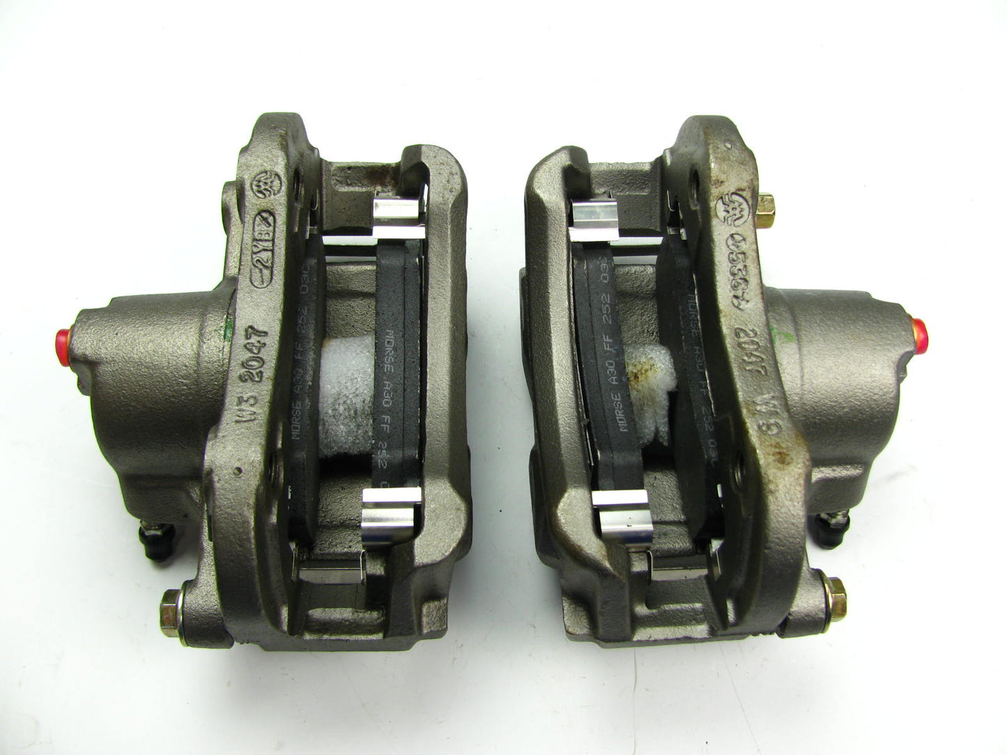 Reman. Morse P4518 FRONT Disc Brake Caliper Set Loaded With Brake Pads