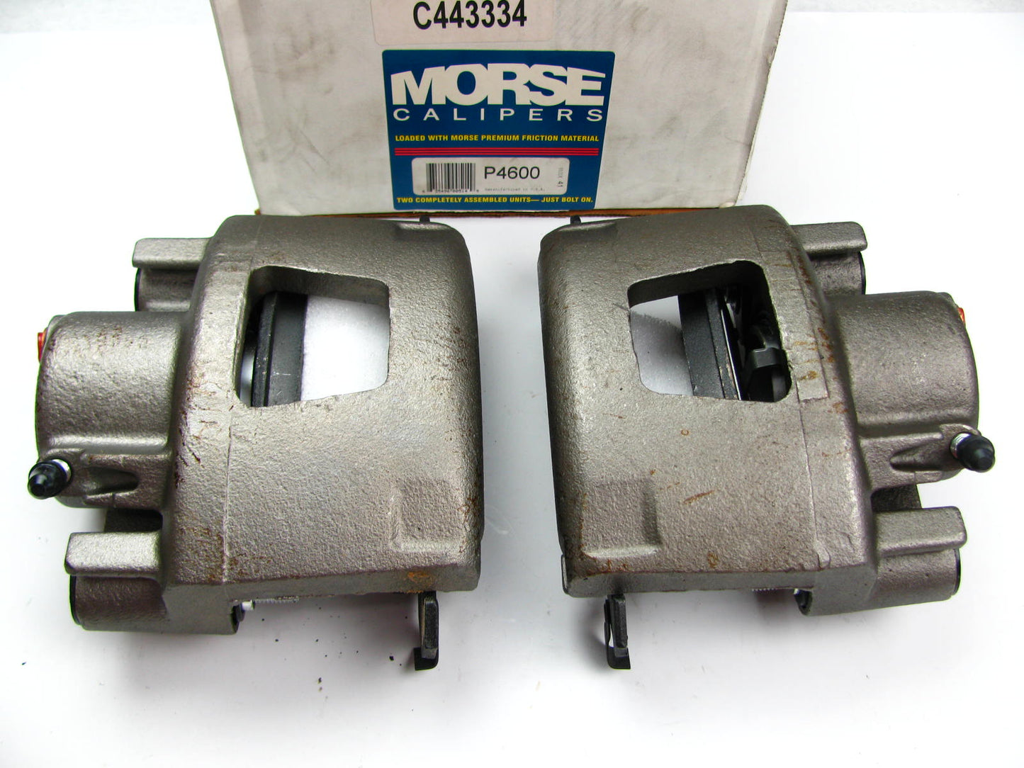 Reman. Morse P4600 Front Brake Caliper Set With Pads