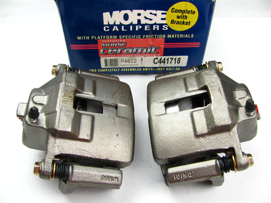 Reman Morse P4612 FRONT Brake Caliper Set With Pads 1995-1998 Windstar